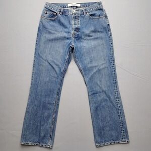 Gap Vintage Y2K 2002 Bootcut Jeans Womens 16R Medium Wash Blue Cotton Button Fly